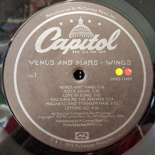 Wings - Venus And Mars | Capitol Records (SMAS-11419) - 4