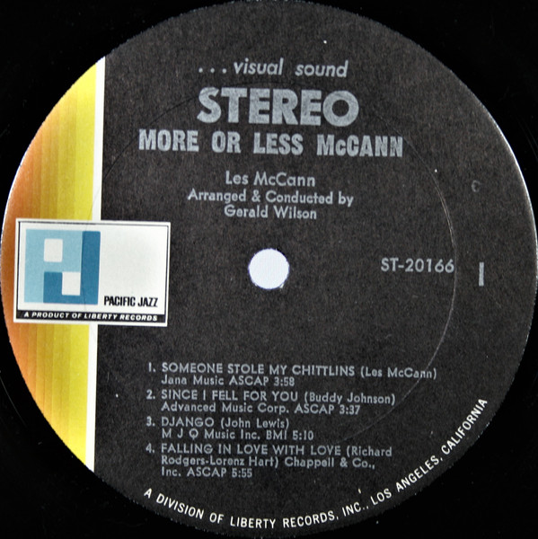 Les McCann - More Or Les McCann | World Pacific Jazz (ST-20166) - 4