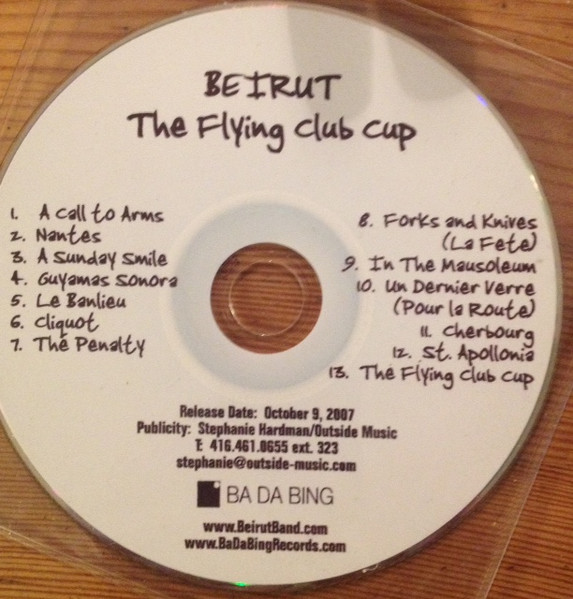 Beirut – The Flying Club Cup (2007, CDr) - Discogs