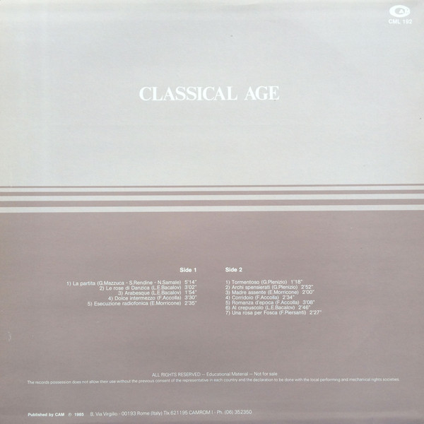 last ned album Various - Classical Age