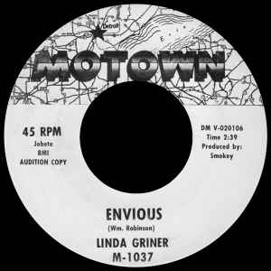 Linda Griner - Envious / Good-By Cruel Love album cover