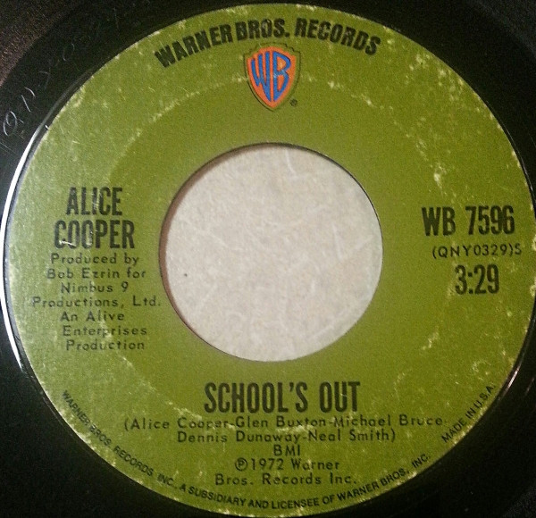 Alice Cooper – School's Out (1972, Pitman Pressing, Vinyl) - Discogs