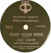 Cleo Harves - Skinny Woman Boogie / Crazy With The Blues album cover