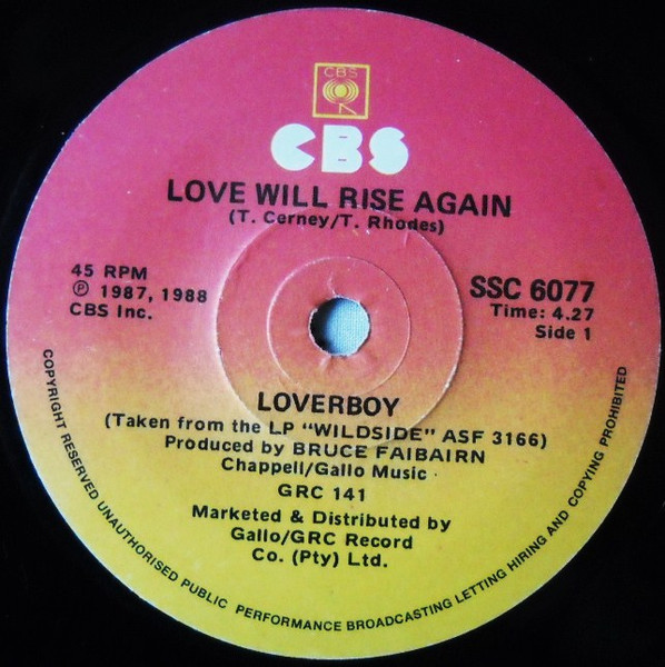 Loverboy – Love Will Rise Again (1987, Vinyl) - Discogs