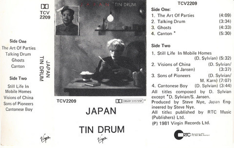 Japan – Tin Drum (1981, Cassette) - Discogs