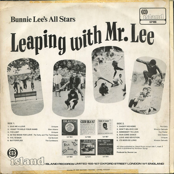 last ned album Bunnie Lee's All Stars - Leaping With Mr Lee