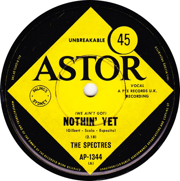 The Spectres – (We Ain't Got) Nothin' Yet (1967, Vinyl) - Discogs