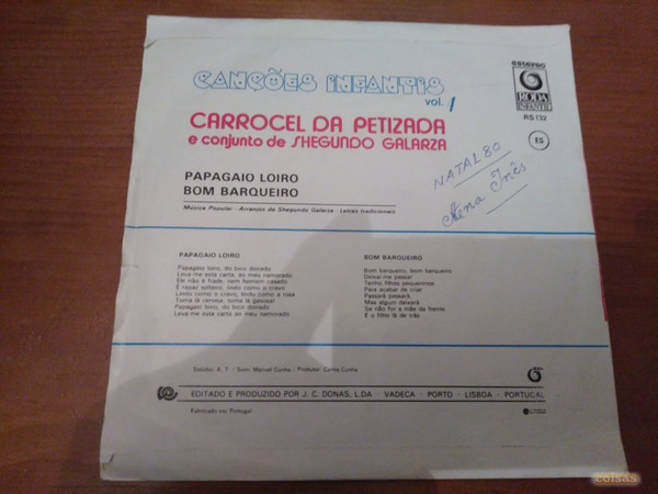 lataa albumi Carrocel Da Petizada e Conjunto de Shegundo Galarza - Canções Infantis Vol 1