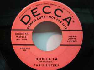 The Paris Sisters - Ooh La La / Whose Arms Are You Missing album cover