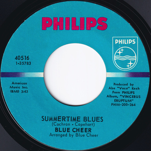 Blue Cheer – Summertime Blues (1968, Allied Pressing, Vinyl) - Discogs