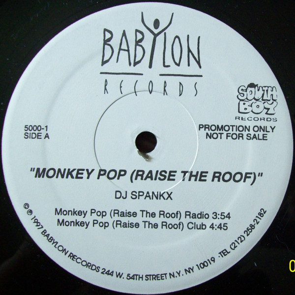 DJ Spankx – Monkey Pop (Raise The Roof) (1997, Vinyl) - Discogs