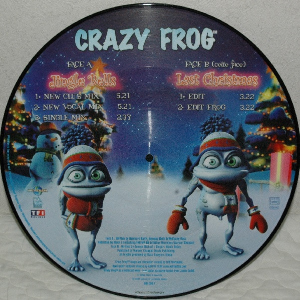 Crazy Frog – Jingle Bells / Last Christmas (2006, Vinyl) - Discogs