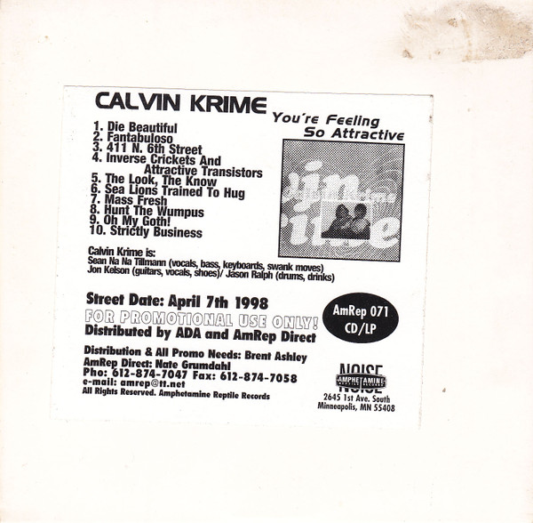 baixar álbum Calvin Krime - Youre Feeling So Attractive