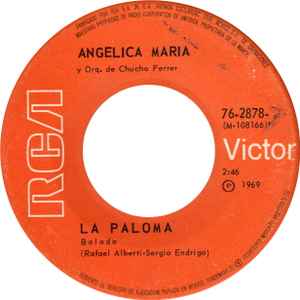 Angelica Maria Y Orq. Toscano / Orq. De Chucho Ferrer – Hola! / La Paloma  (1969, Orange Label, Vinyl) - Discogs