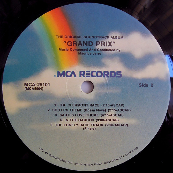 Maurice Jarre - Grand Prix (The Original Sound Track Album) | MCA Records (MCA-25101) - 4