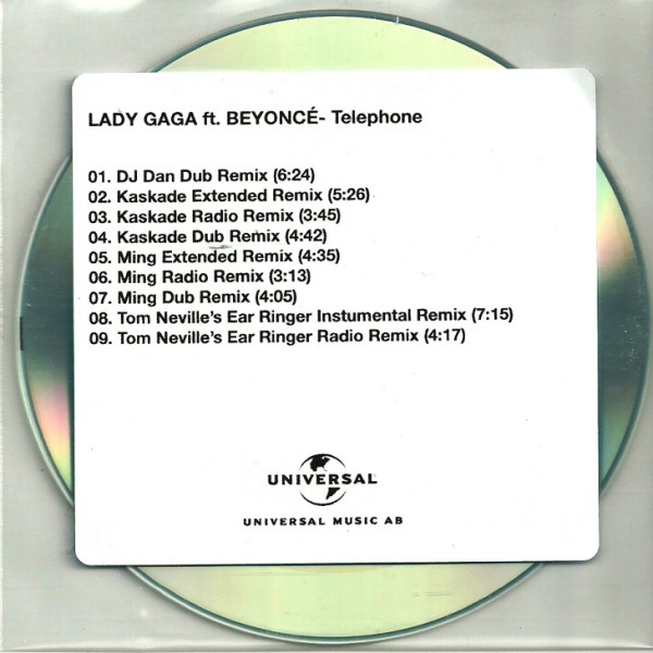 Lady Gaga Ft. Beyoncé – Telephone (2010, CDr) - Discogs