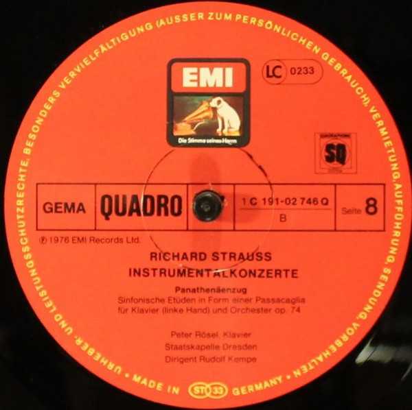 Album herunterladen Richard Strauss Rudolf Kempe, Staatskapelle Dresden - Instrumentalkonzerte