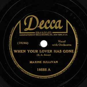 Maxine Sullivan - When Your Lover Has Gone / My Ideal album cover