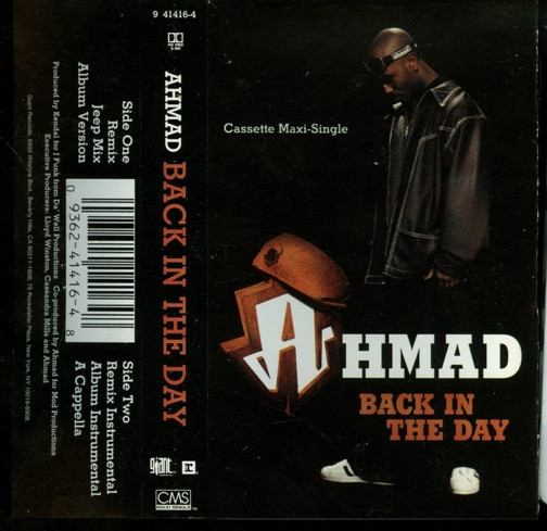 Ahmad - Back In The Day, Releases