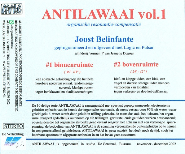 baixar álbum Joost Belinfante - Antilawaai Vol 1