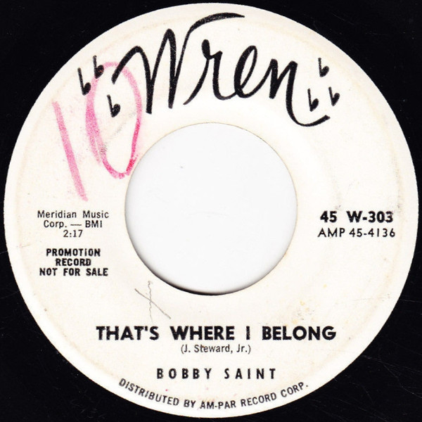 ladda ner album Bobby Saint - Thats Where I Belong Anybody But You