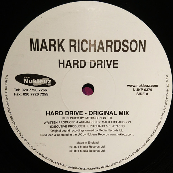 lataa albumi Mark Richardson - Hard Drive