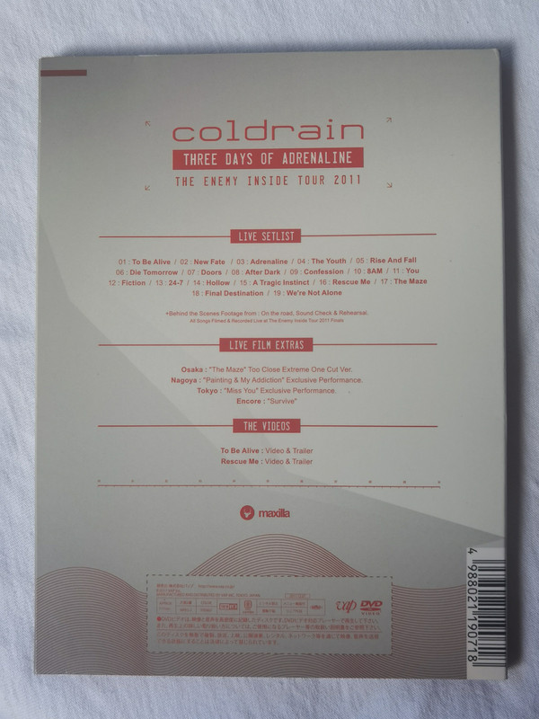 télécharger l'album coldrain - Three Days Of Adrenaline