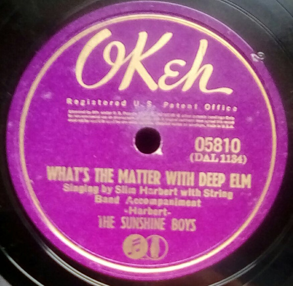 ladda ner album The Sunshine Boys Singing By Slim Harbert - Whats The Matter With Deep Elm Forgive And Forget
