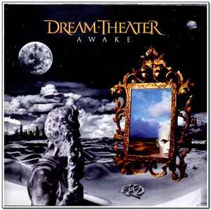 Dream Theater – Awake (2014, Gold/Grey Swirl with Blue Splatter