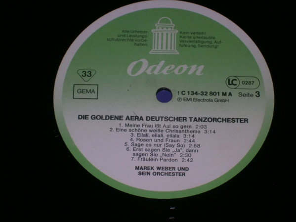 ladda ner album Marek Weber Und Sein Orchester - Marek Weber Und Sein Orchester Die Goldene Aera Deutscher Tanzorchester