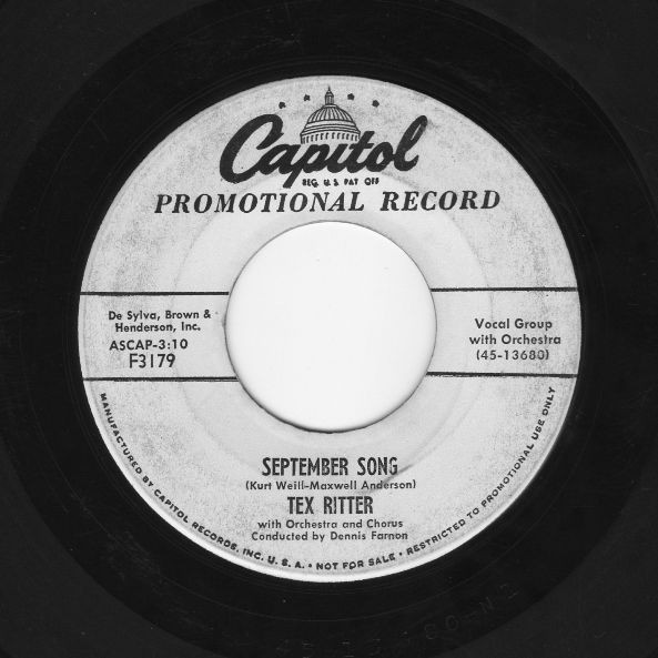 ladda ner album Tex Ritter - Wichita September Song