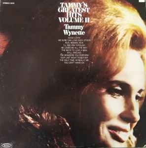 Tammy Wynette – Tammy's Greatest Hits, Volume II (Orange Labels, Vinyl ...