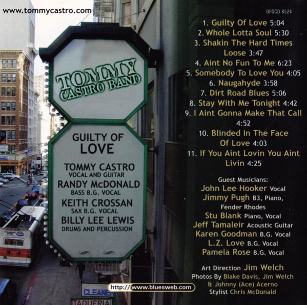 descargar álbum Tommy Castro Band - Guilty Of Love