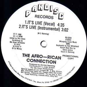 The Afro-Rican Connection – It's Live (1986, Vinyl) - Discogs