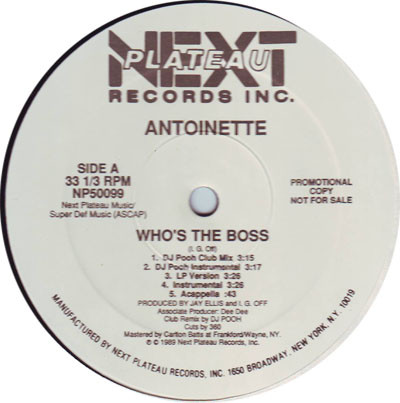 Antoinette – Who's The Boss (1989, Vinyl) - Discogs