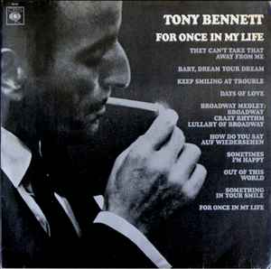 Tony Bennett - For Once In My Life album cover