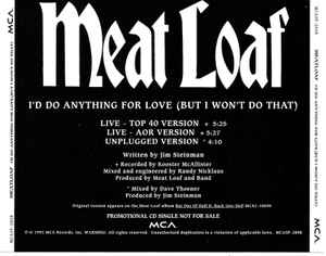Meat Loaf - I'd Do Anything For Love (But I Wont Do That)