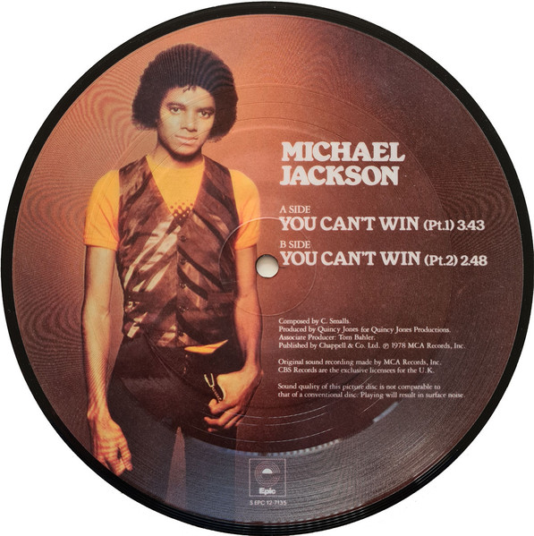 Michael Jackson – You Can't Win (1979, Vinyl) - Discogs
