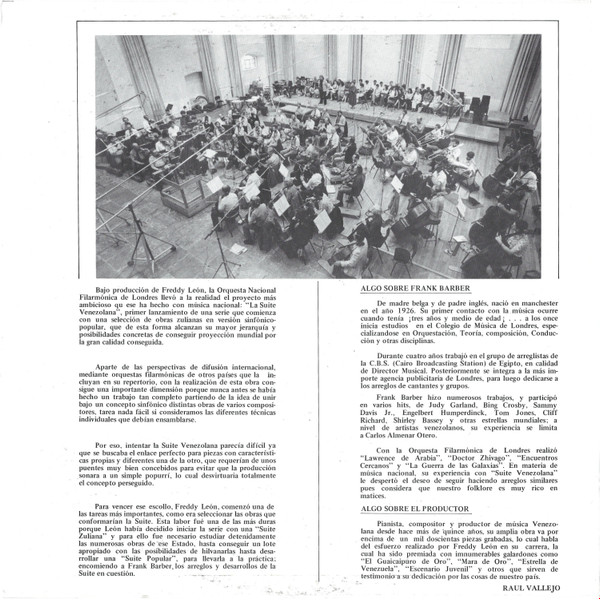 télécharger l'album National Philarmonic Orchestra Of London - Venezuela Suite Zulia I