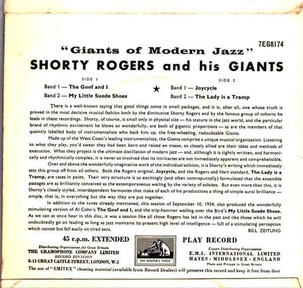 last ned album Shorty Rogers And His Giants - Giants Of Modern Jazz