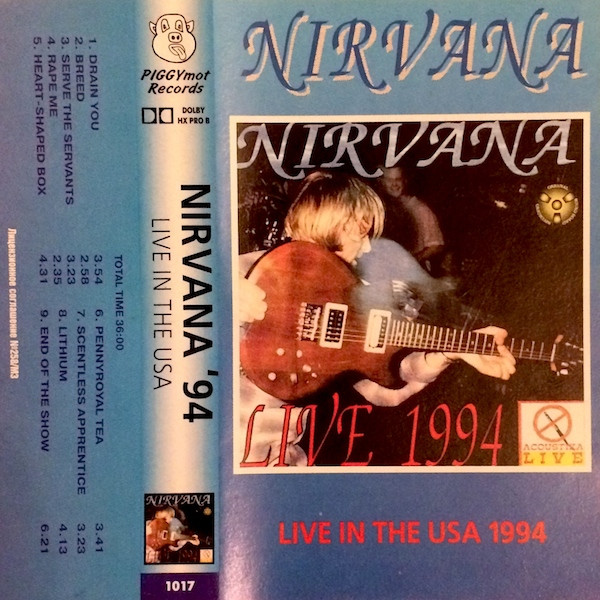 Nirvana – Live In The USA (1995, Cassette) - Discogs