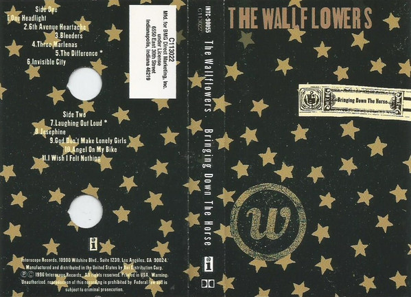 The Wallflowers – Bringing Down The Horse (1996, Cassette) - Discogs