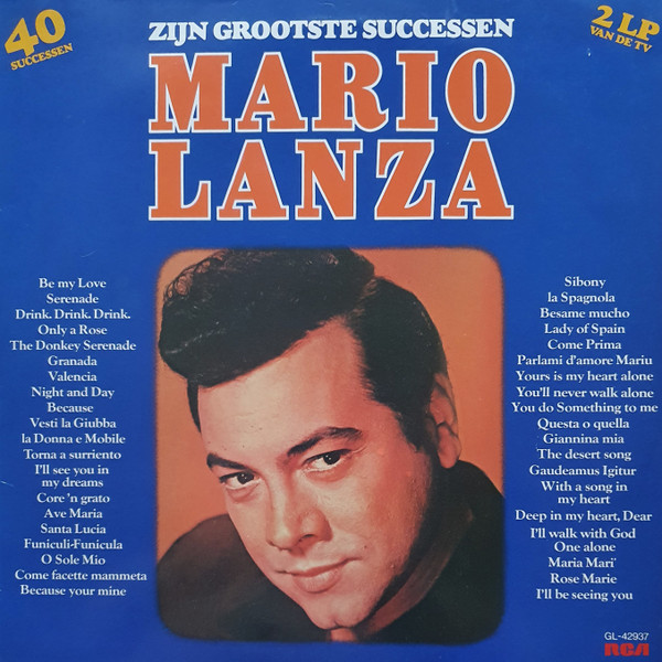 Mario Lanza - Zijn Grootste Successen | Releases | Discogs