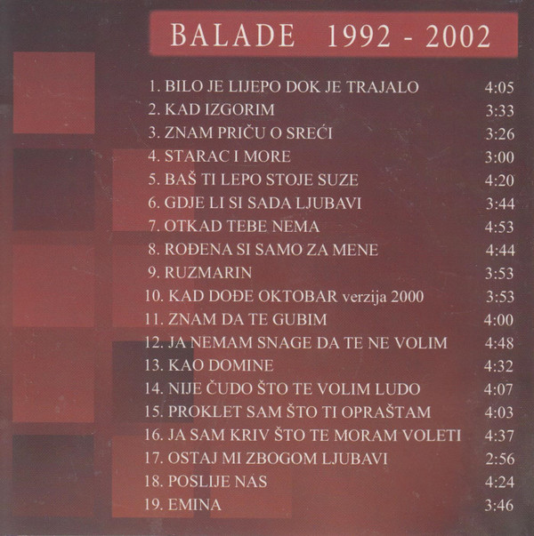 ladda ner album Hari Mata Hari - Balade 1992 2002