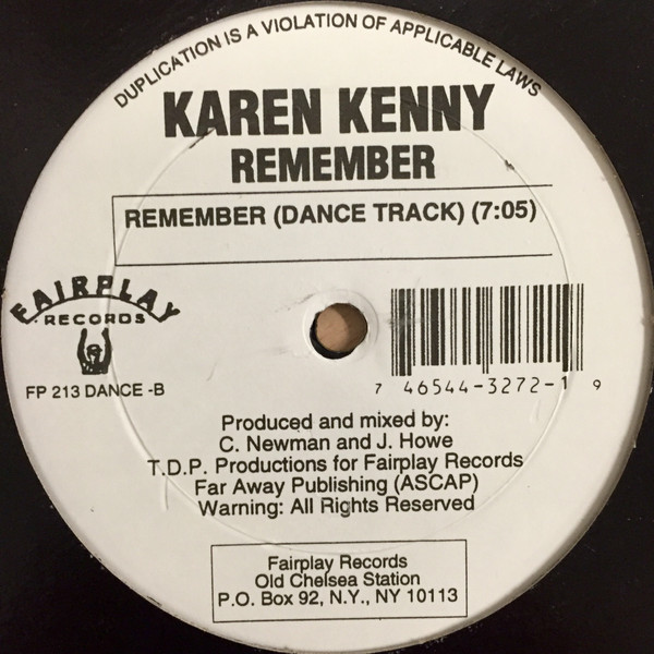 購入前確認 レコード KAREN KENNY REMEMBER - 洋楽