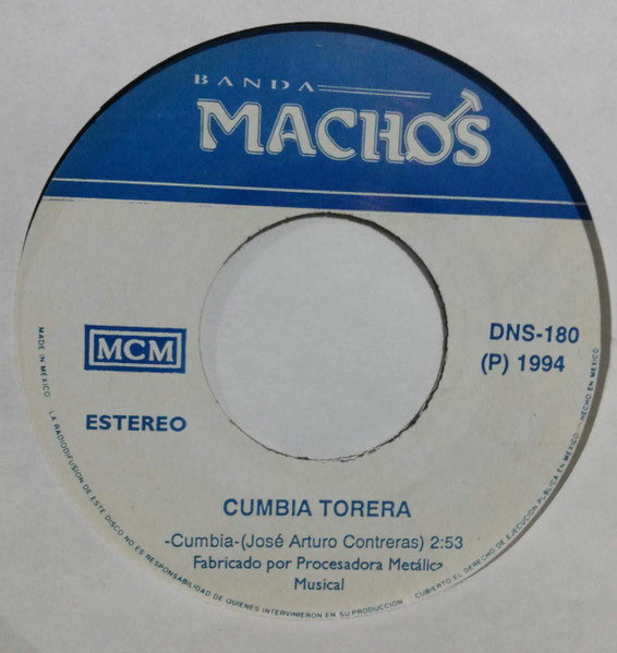 Banda Machos – Cumbia Torera / Prietita Linda (1994, Vinyl) - Discogs