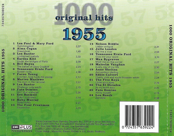 last ned album Various - 1000 Original Hits 1955