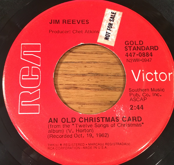 Jim Reeves - An Old Christmas Card: lyrics and songs