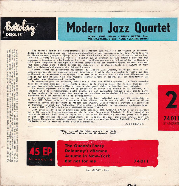 ladda ner album Modern Jazz Quartet - 2 The Queens Fancy