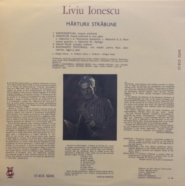 lataa albumi Liviu Ionescu - Ancient Testimonies Mărturii Străbune